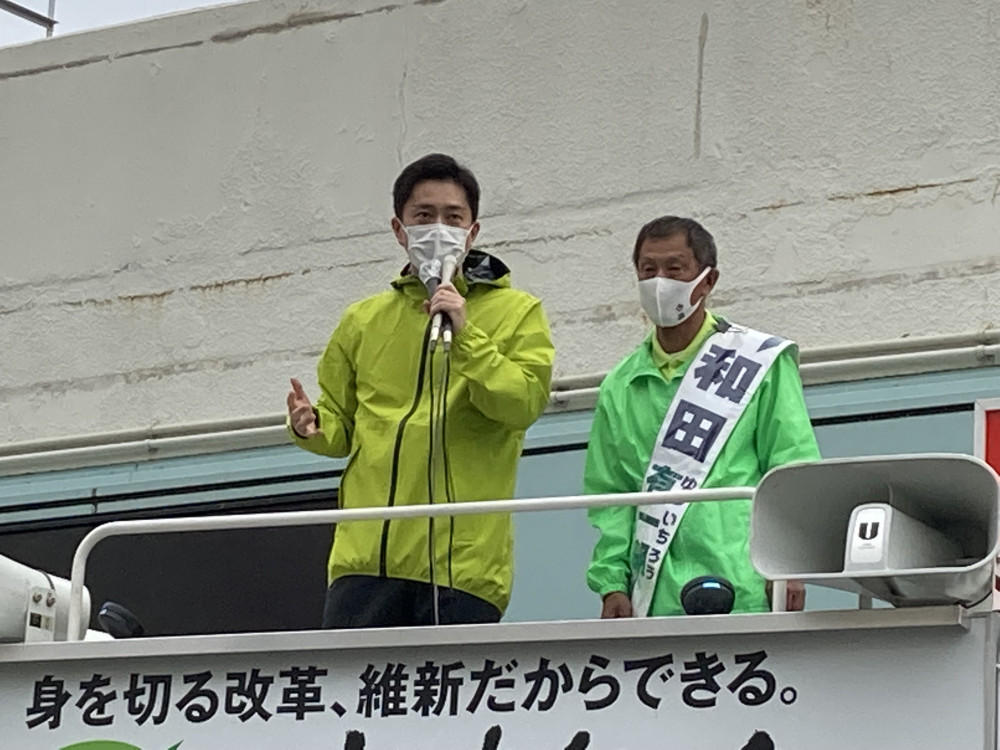 10月24日　吉村副代表　街頭演説①
