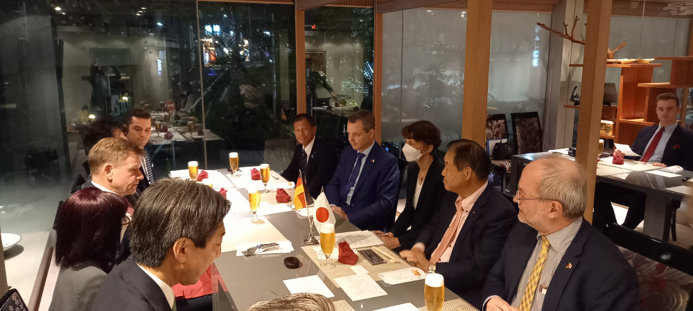 CDU-CSU(キリスト教民主同盟・キリスト教社会同盟会派)所属のドイツ連邦議会議員訪日歓迎夕食会に出席いたしました。