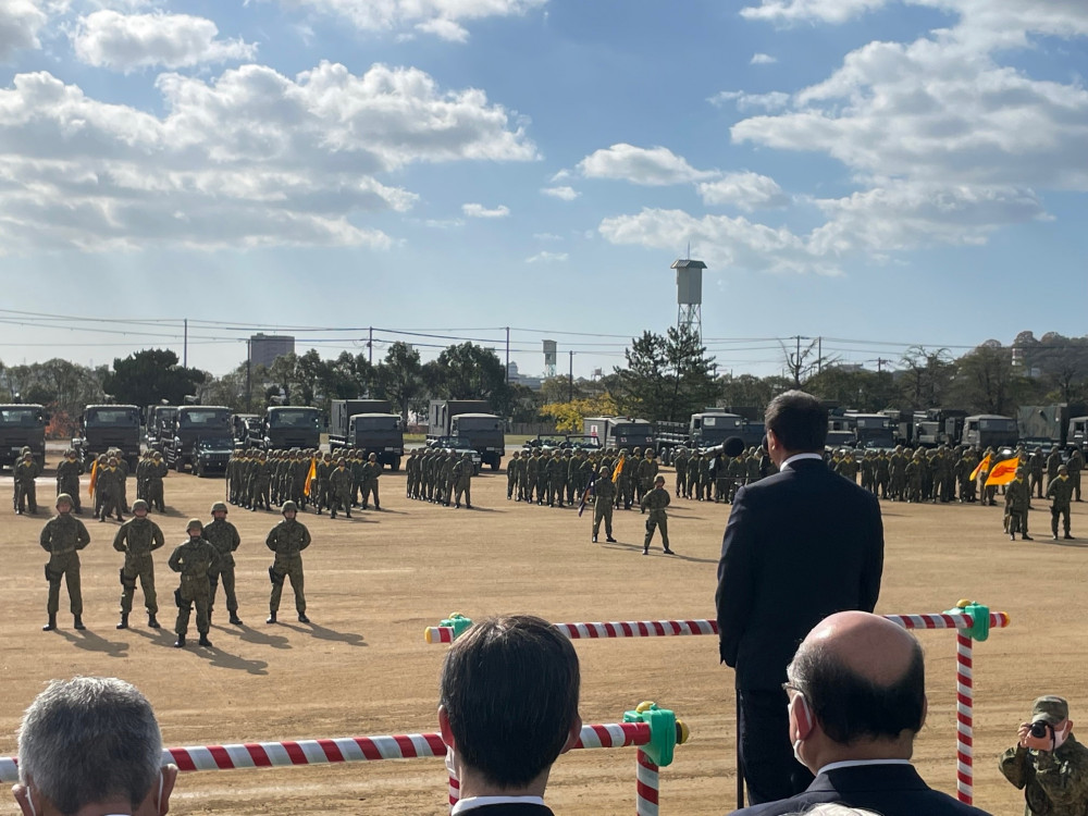 姫路駐屯地創立７１周年記念行事に参加いたしました。
