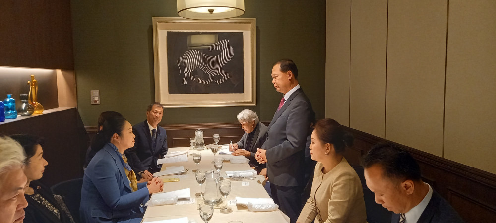 日本ラオス友好議員連盟にて、ラオス人民民主共和国ポーサイ外務副大臣と意見交換をいたしました。