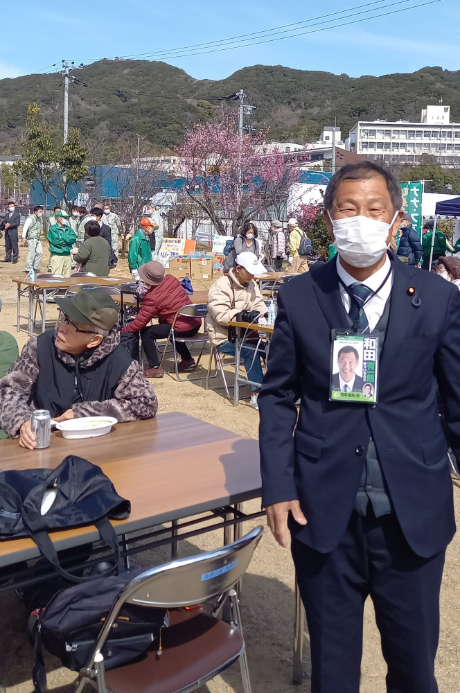 須磨区内の梅を見る地域行事に参加いたしました。