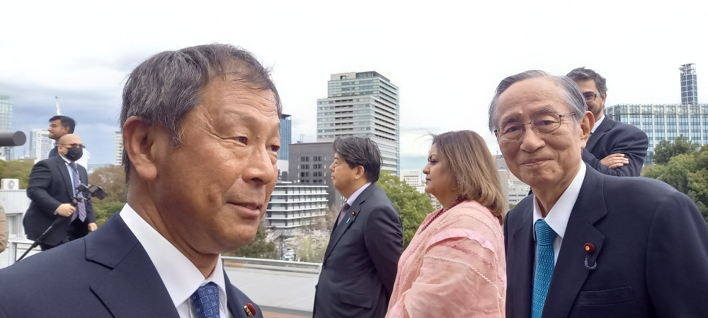 インド大使館にて花見レセプションに出席いたしました。