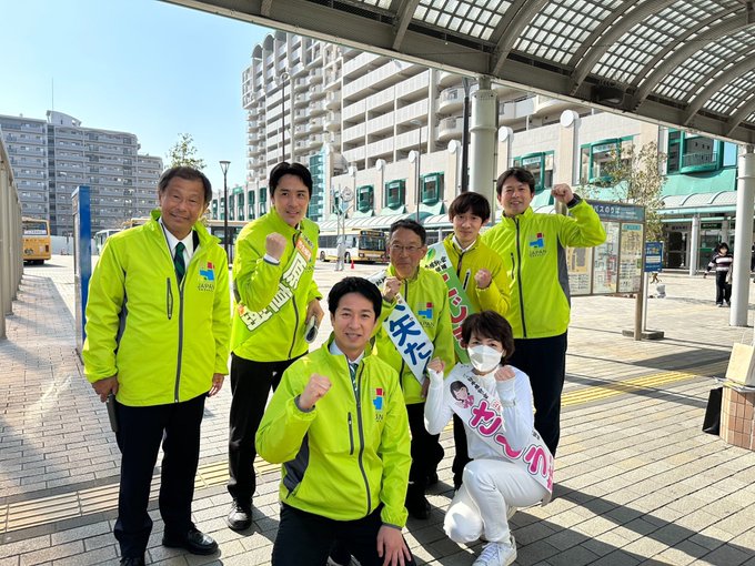 垂水区に藤田文武幹事長がお越しくださり、街頭演説会が行われました。