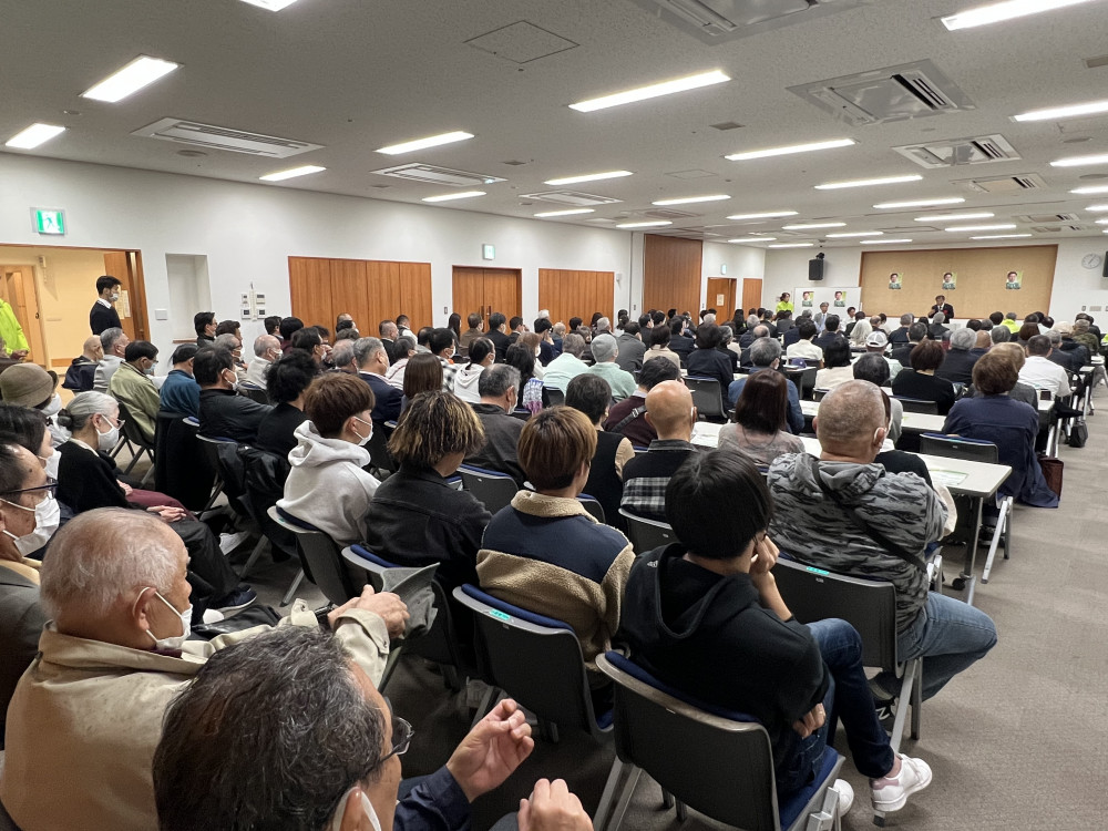 兵庫県議選の岸口みのる候補の応援に行きました。