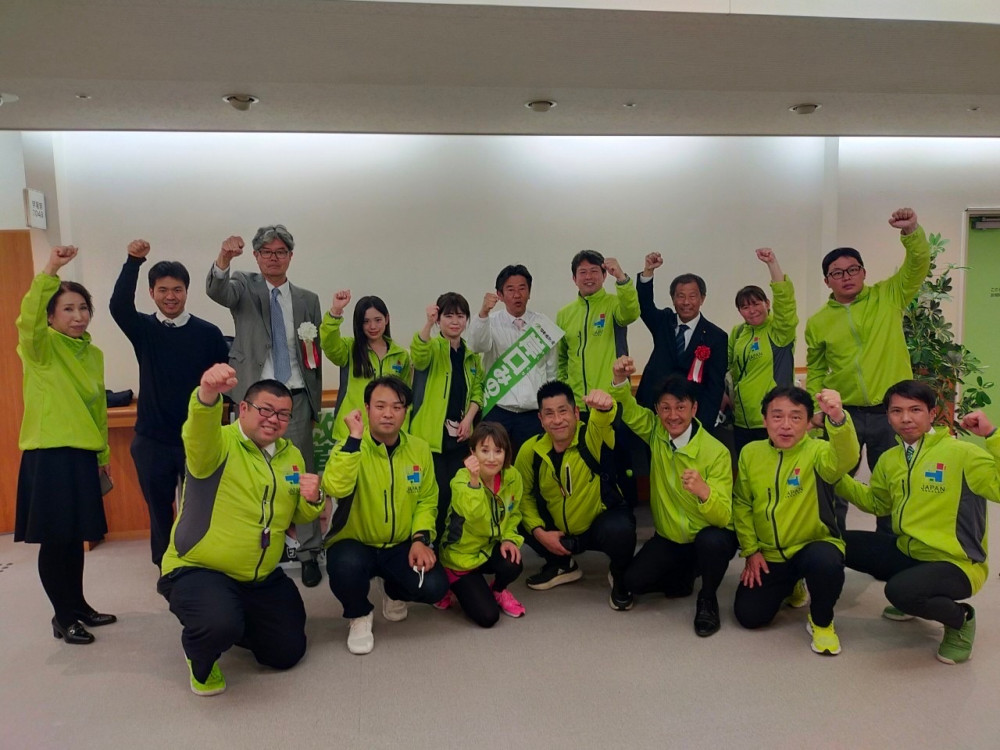 兵庫県議選の岸口みのる候補の応援に行きました。