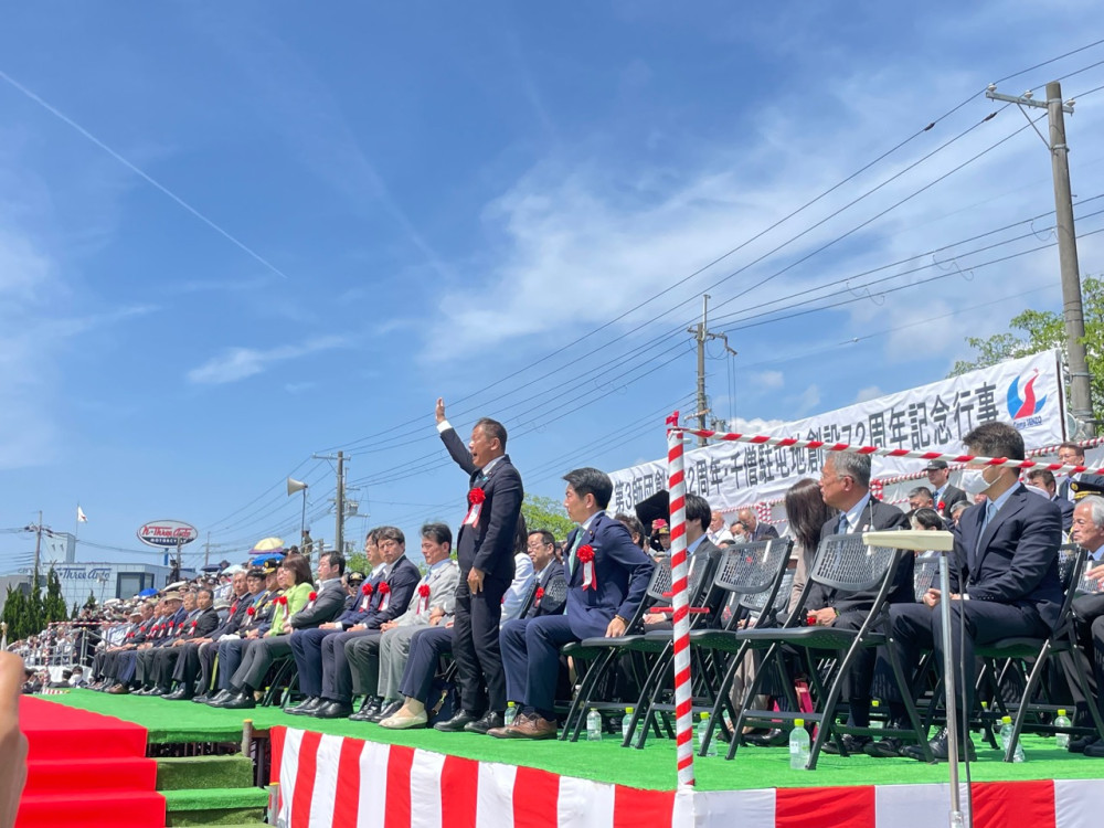 第3師団創立62周年、千僧駐屯地創設72周年記念行事に出席いたしました。