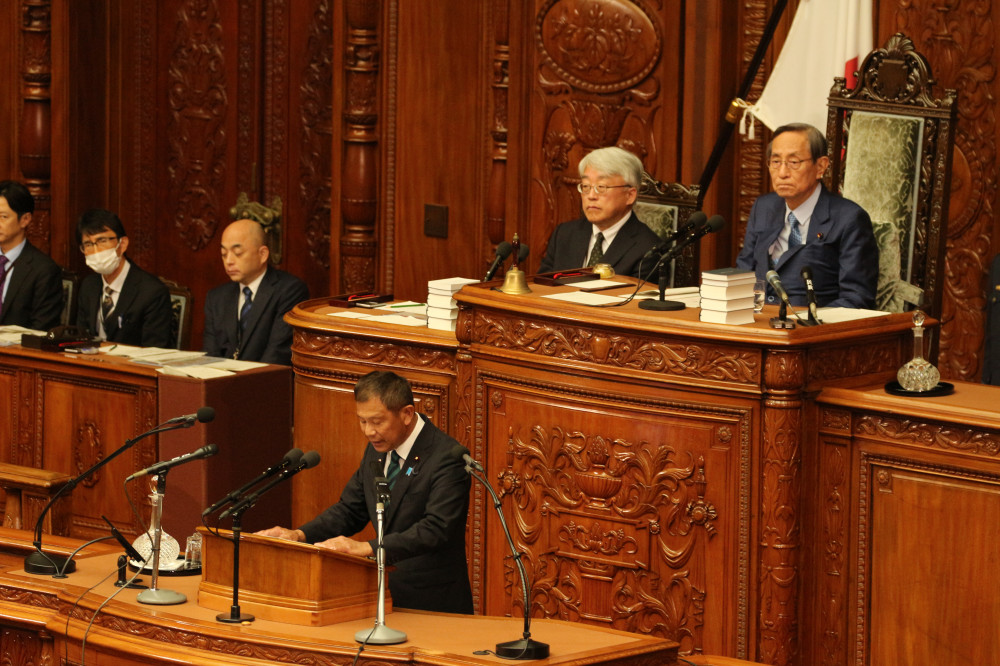 5月23日(火)衆議院本会議にて会派を代表して討論をいたしました。