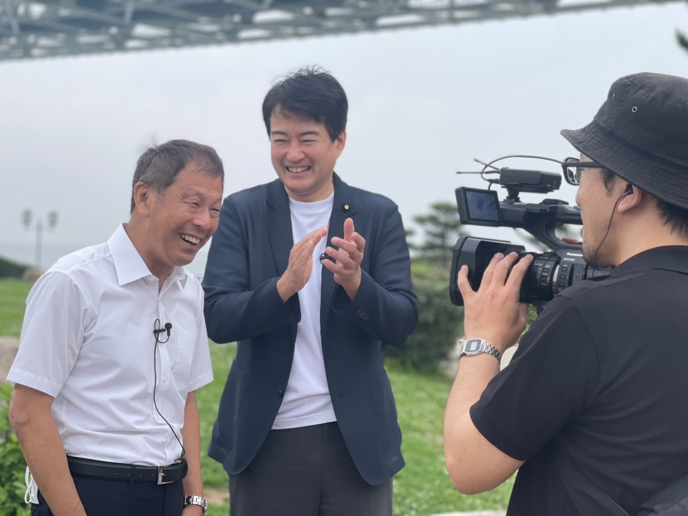 日本維新の会 人生深堀りシリーズを柳ヶ瀬裕文議員と共に撮影いたしました!!