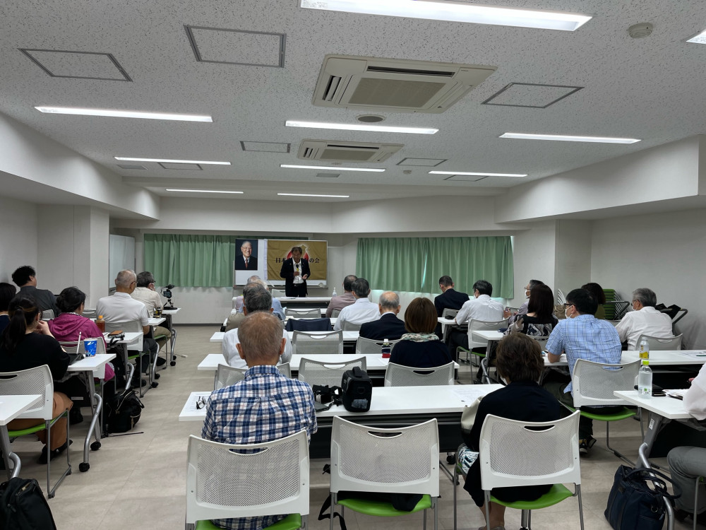 日本李登輝友の会で台湾関係について講演いたしました。