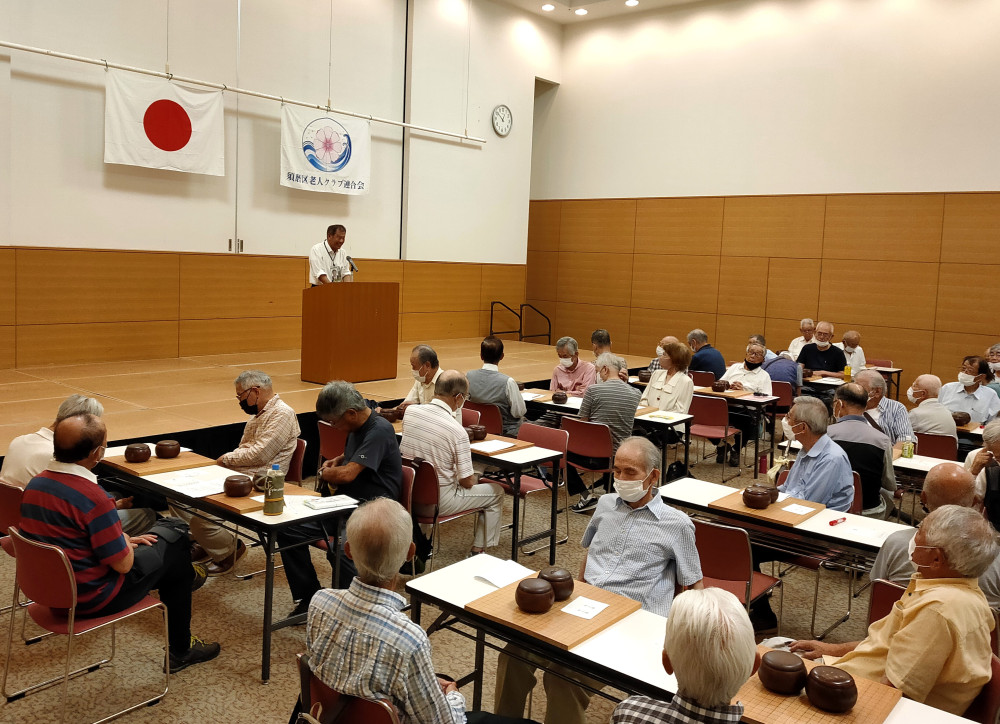 地元須磨区の老連囲碁大会にて