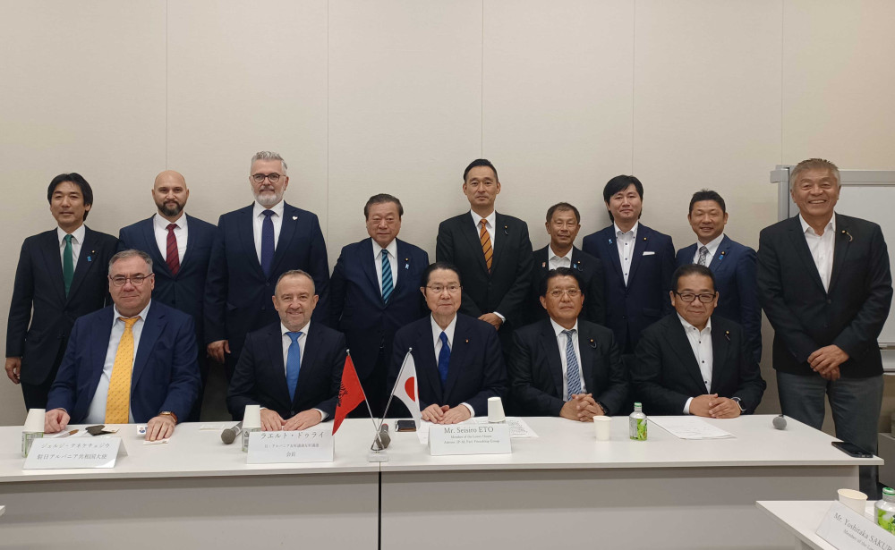 日本・アルバニア友好議連の総会に出席し、意見交換をいたしました。