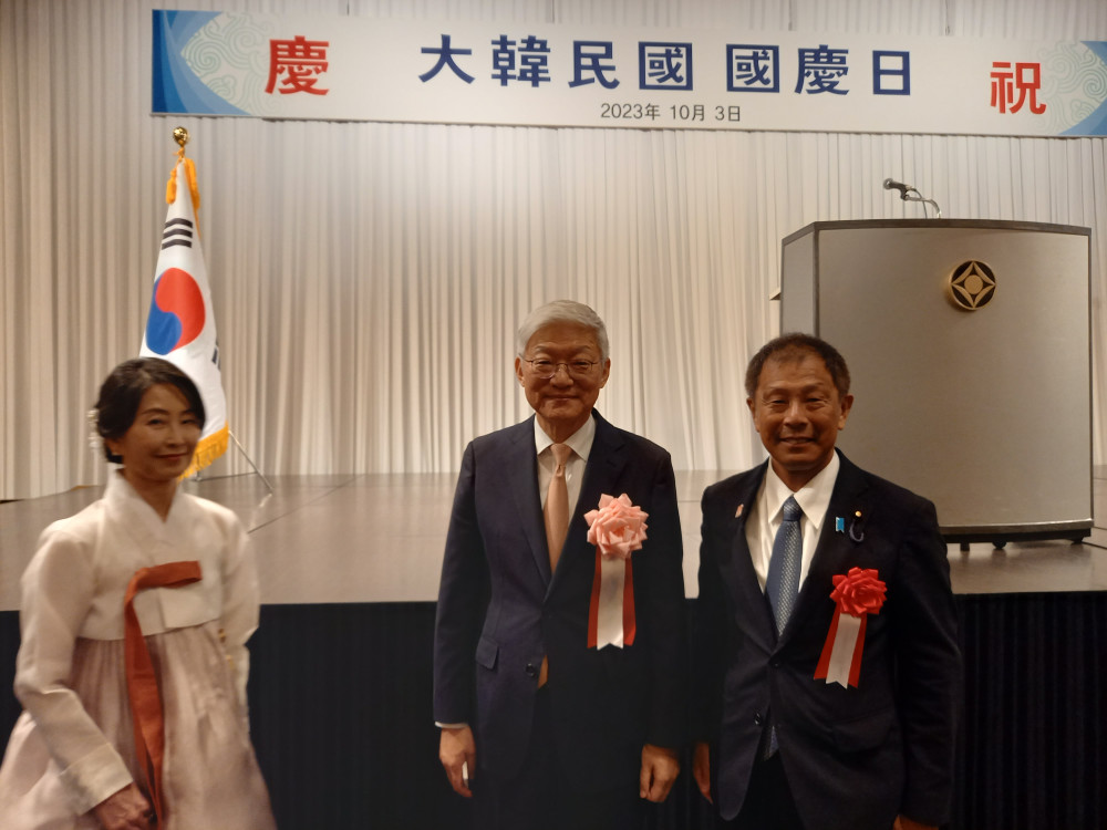 韓国国慶日祝賀会に出席いたしました。