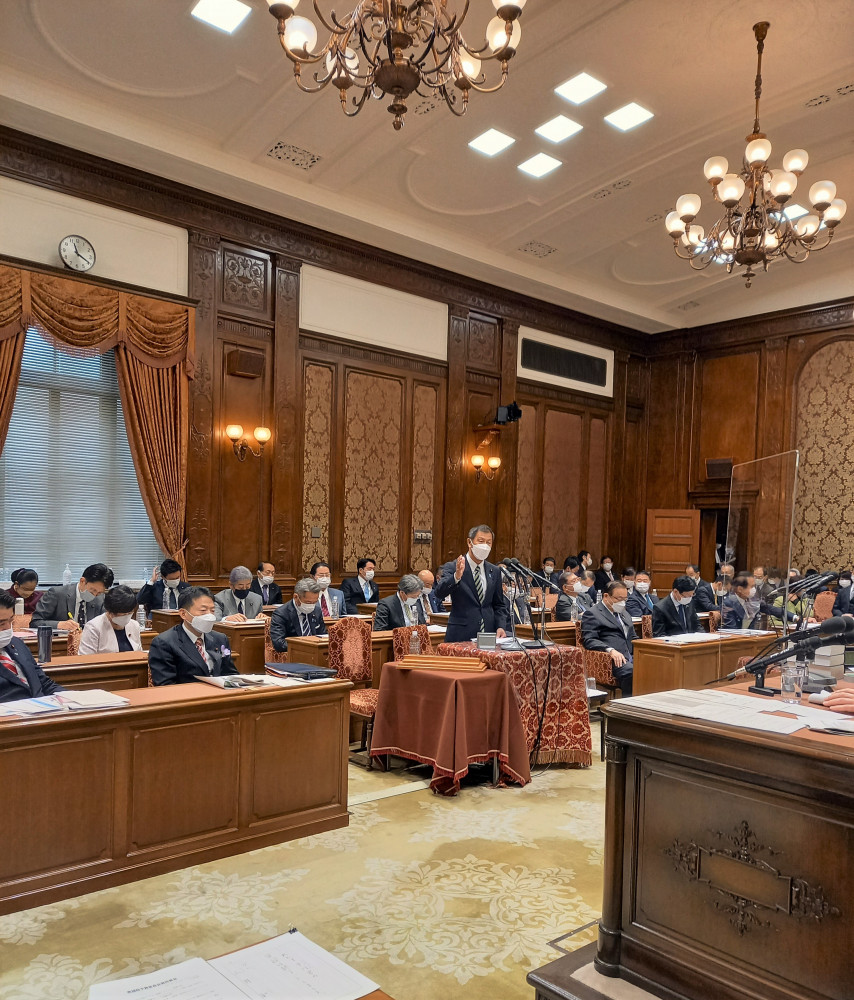 2月8日(火)予算委員会で質問いたしました。