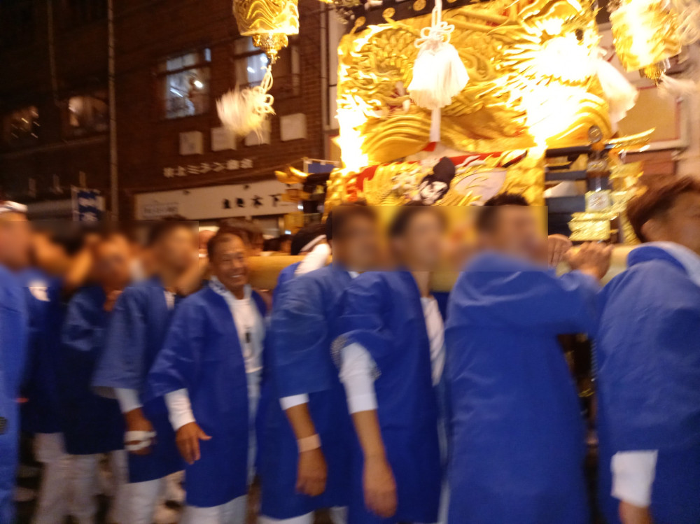 地元のお祭りにて