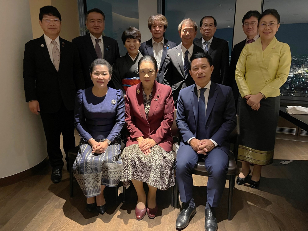 ラオス人民民主共和国サルムサイ副首相が訪日され、歓迎夕食会に出席いたしました。