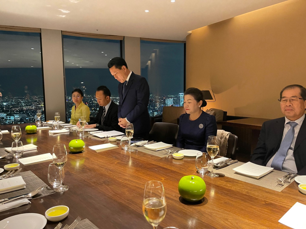 ラオス人民民主共和国サルムサイ副首相が訪日され、歓迎夕食会に出席いたしました。