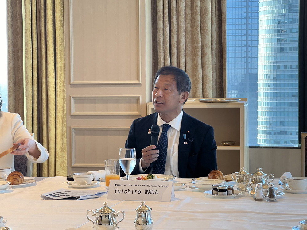 ノルウェー王国ヨーナス・ガール・ストーレ首相の歓迎懇談朝食会に出席いたしました。