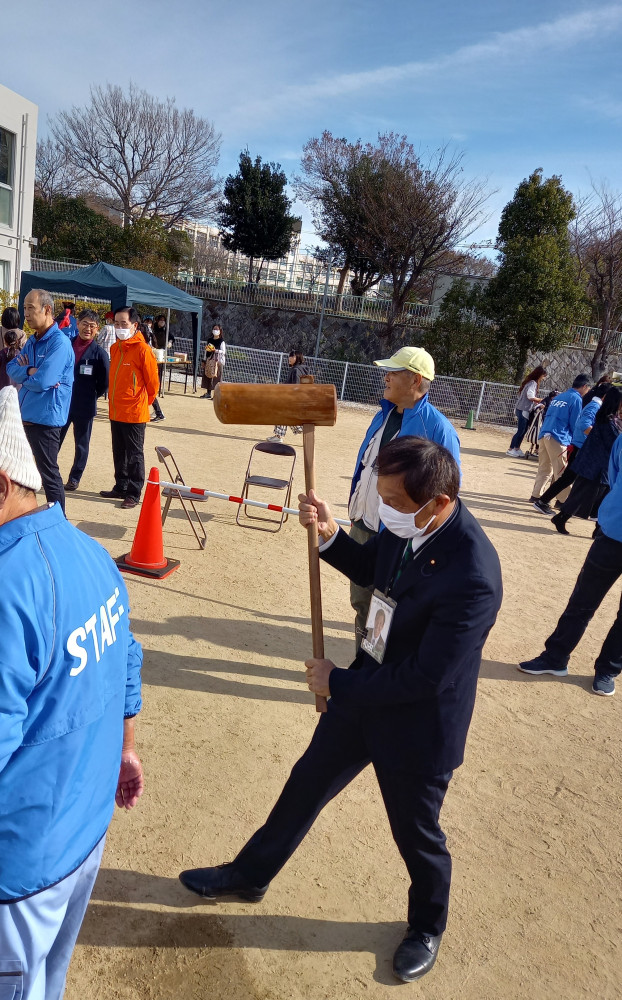 桃山台のもちつき大会に出席いたしました！