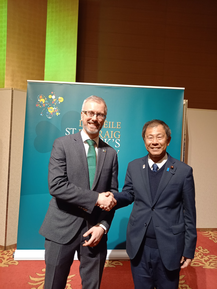 アイルランドのナショナルデーである、セント・パトリックデーの祝賀レセプションに出席いたしました。