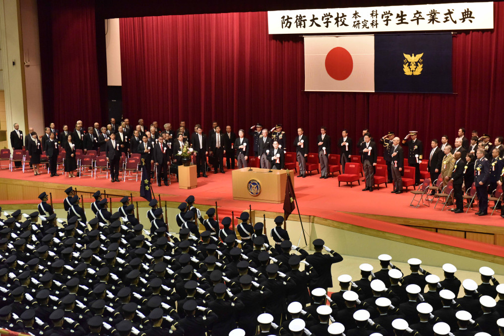 ②令和5年度防衛大学校卒業式典に参列いたしました。