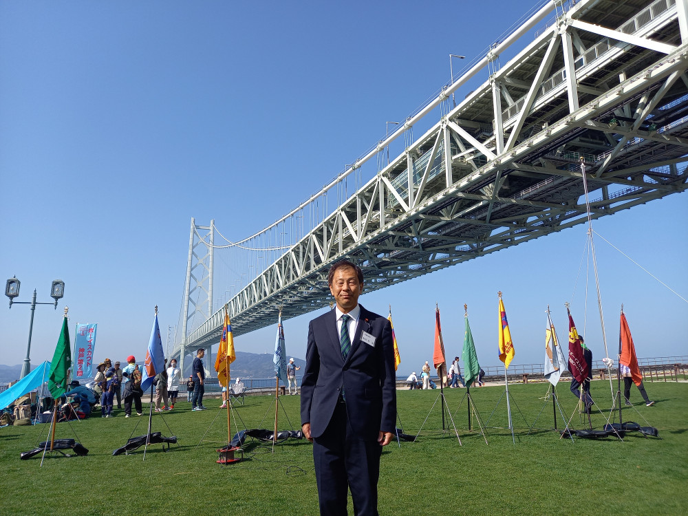 ボーイスカウト垂水地区の行事にて。