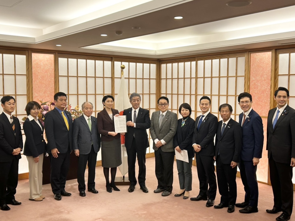 JICA議連にて、岩屋外務大臣に対して「令和7年度当初予算についての要望」を申し入れしました。