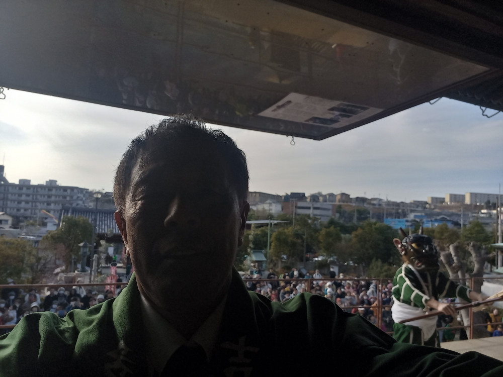 垂水区多聞寺の「鬼追い」行事に参加いたしました。