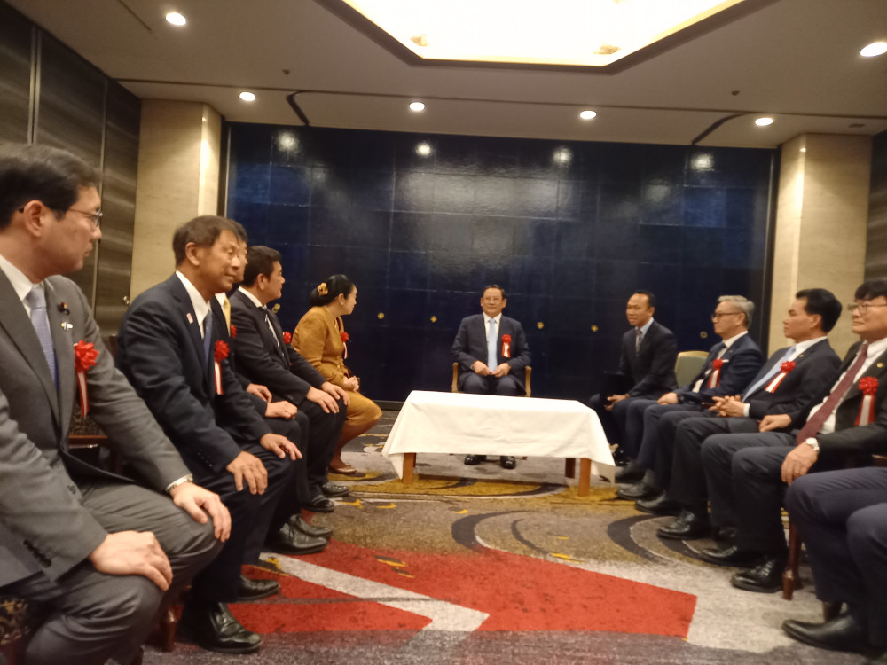 日本ラオス外交関係樹立70周年の記念式典に出席いたしました。