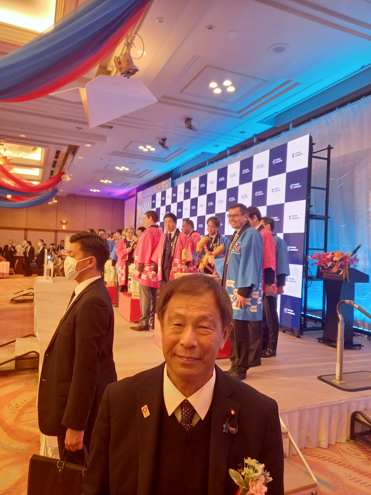 関西国際空港 第1ターミナルビル リノベーション・開港30周年記念レセプションにて