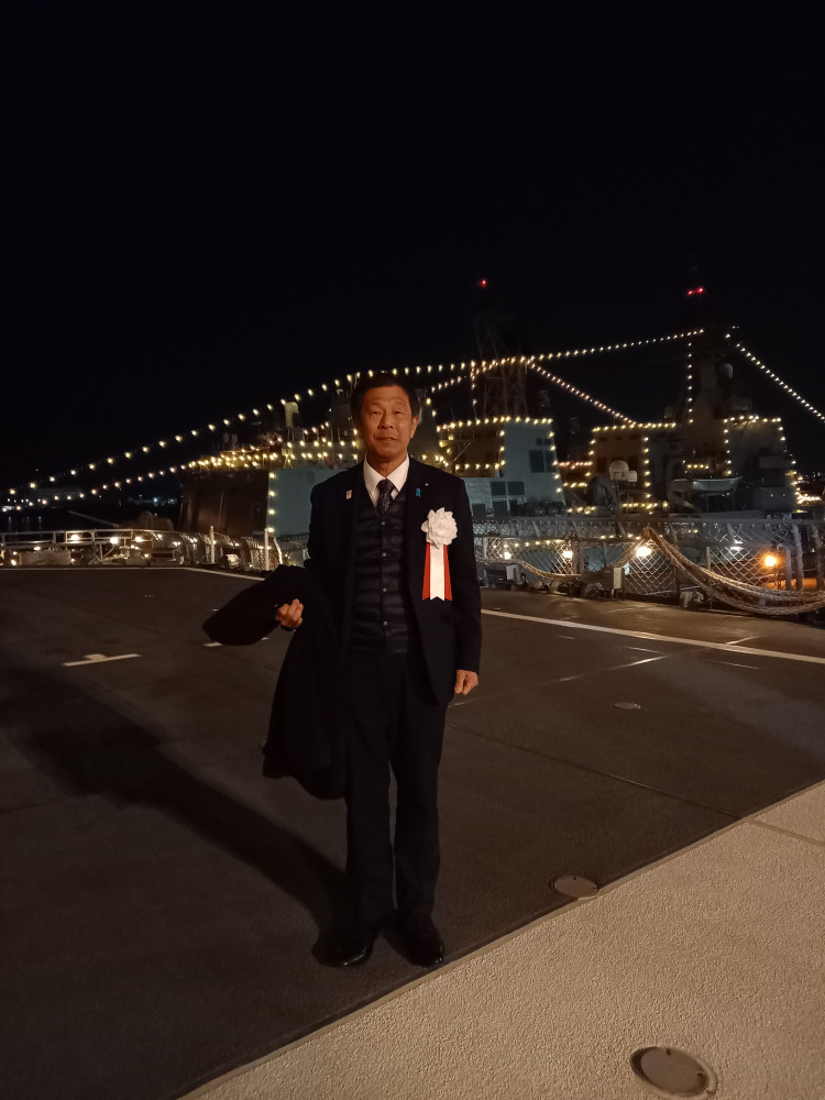 海上自衛隊練習艦隊 歓迎行事にて