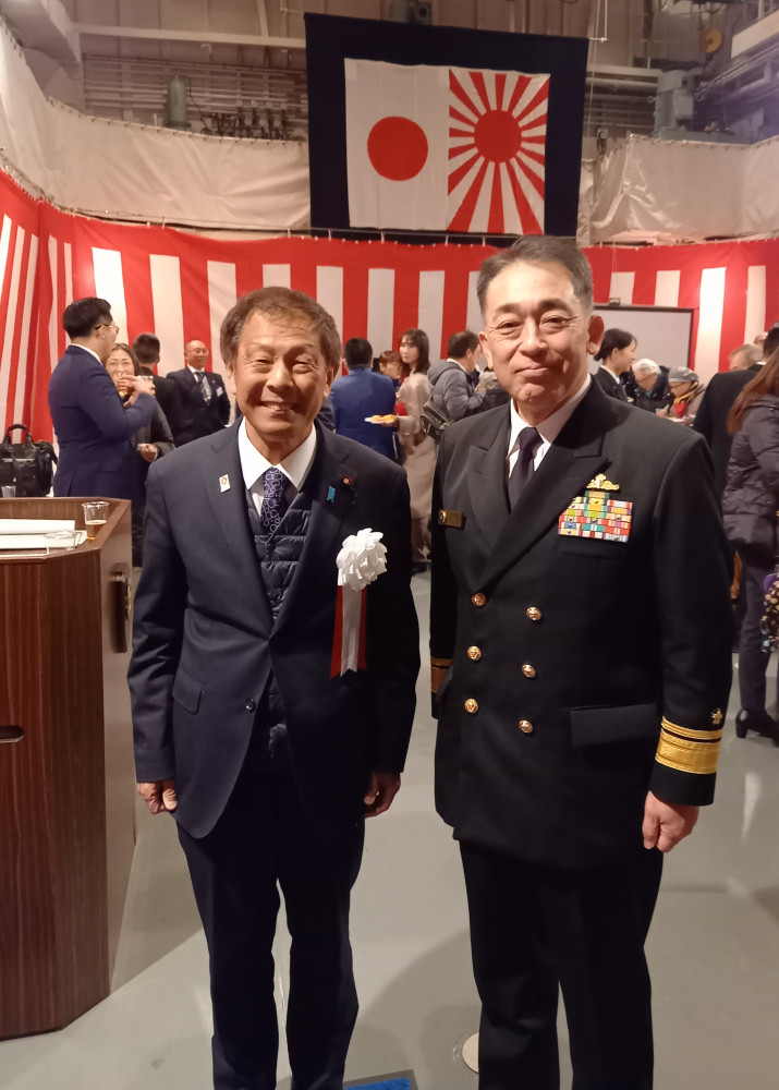 海上自衛隊練習艦隊 歓迎行事にて