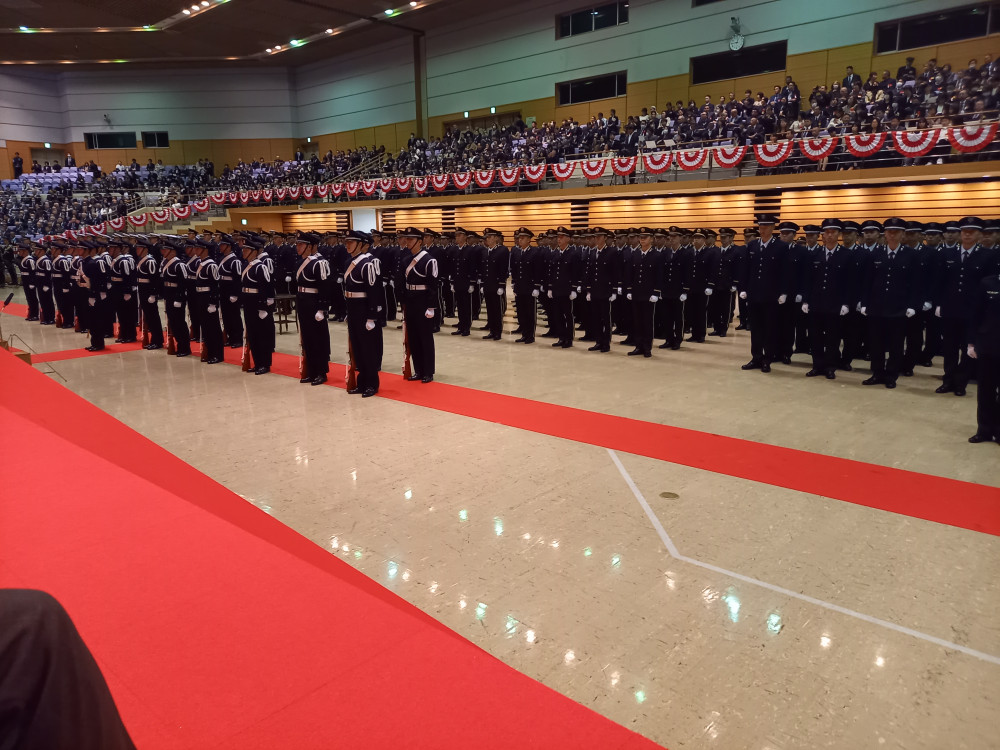 防衛大学校卒業式典に参列いたしました。