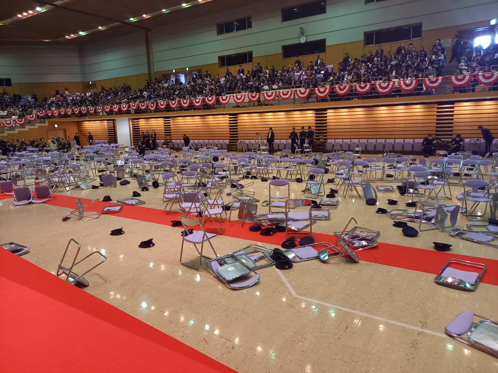 防衛大学校卒業式典に参列いたしました。