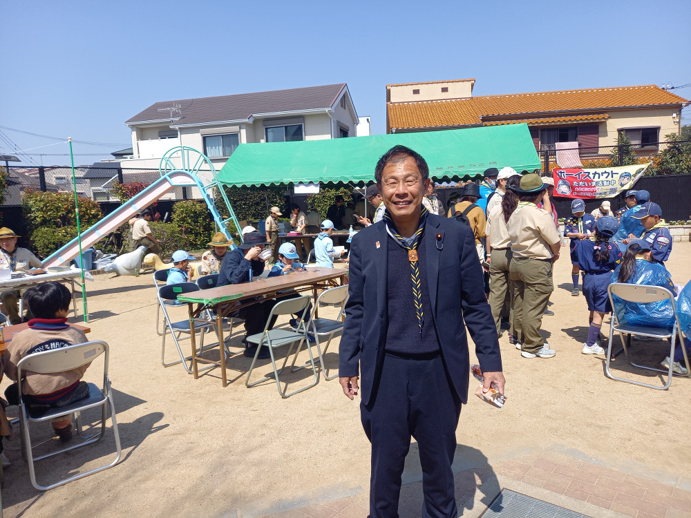 ボーイスカウトのイベントにて