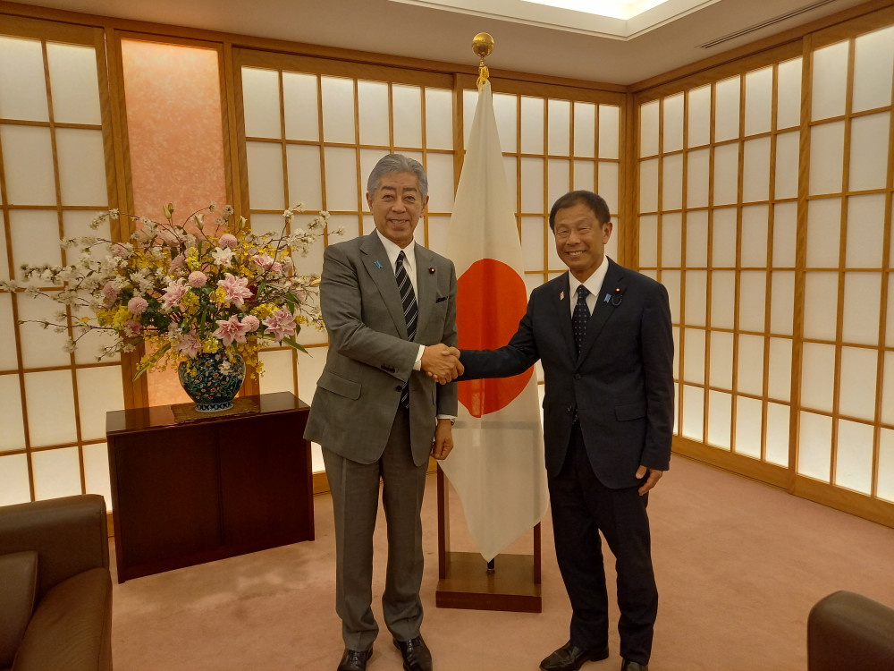 日本ウイグル国会議員連盟にて、岩屋外務大臣に申し入れをいたしました。