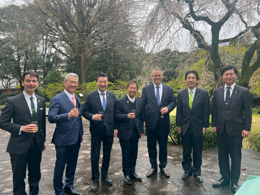 ドイツ大使公邸にて、大使主催の観桜会が行われました🌸