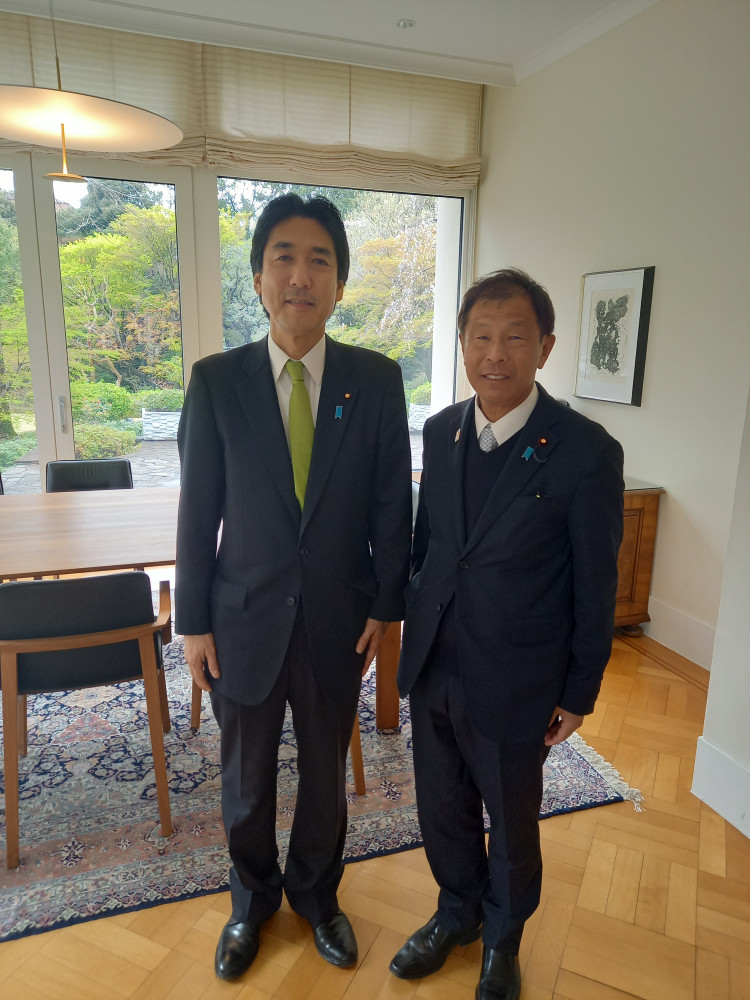 ドイツ大使公邸にて、大使主催の観桜会が行われました🌸