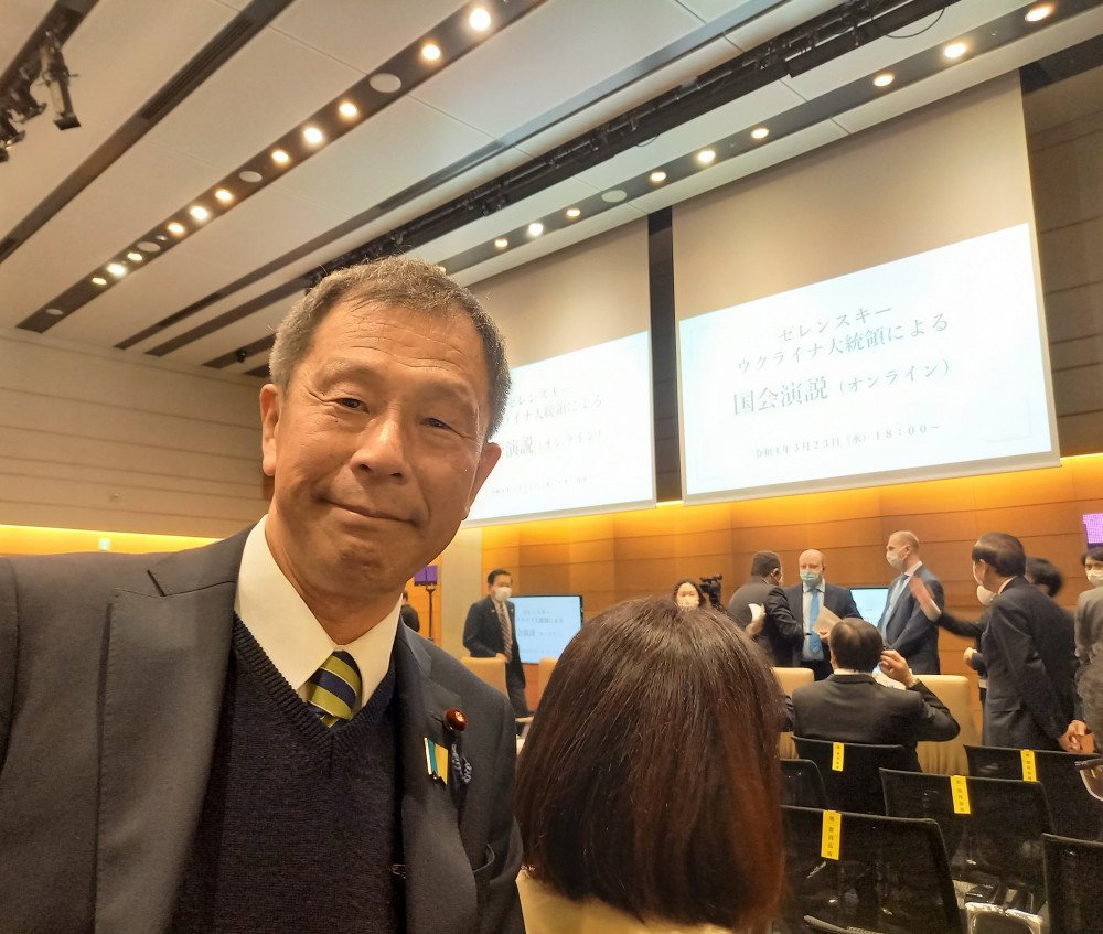 ウクライ大統領国会演説。