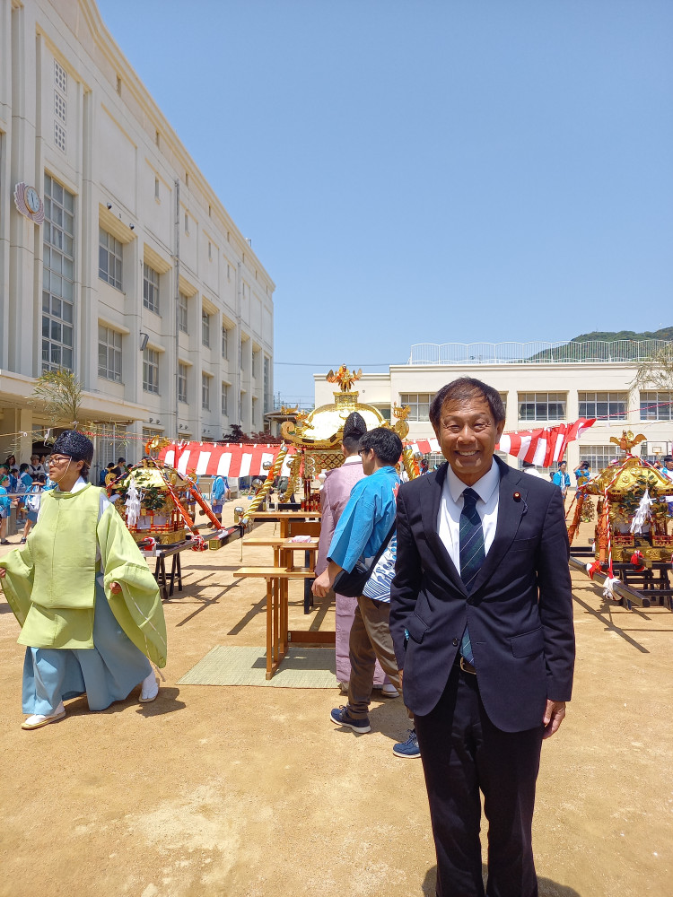 須磨区の春季例祭にて！