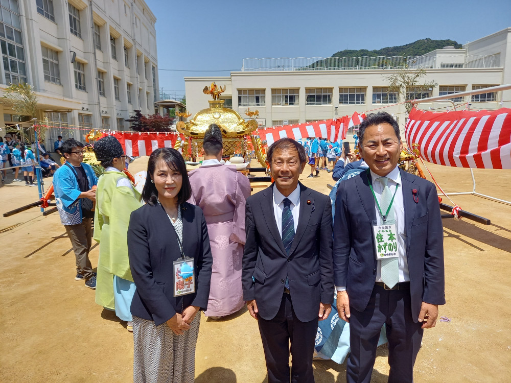須磨区の春季例祭にて！