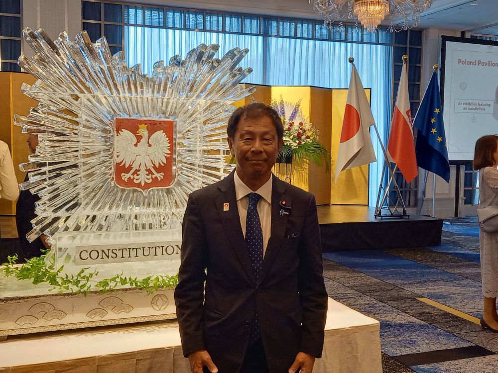 ポーランド大使館主催の憲法記念日レセプションにて