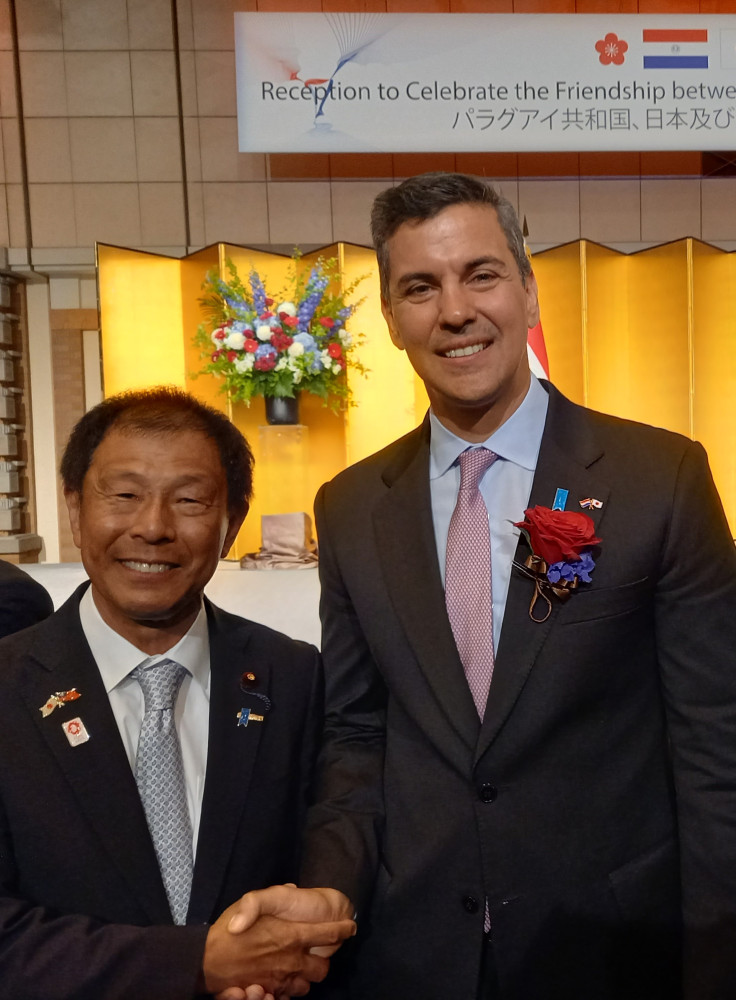 ペニャ・パラグアイ大統領来日歓迎レセプションに出席いたしました。