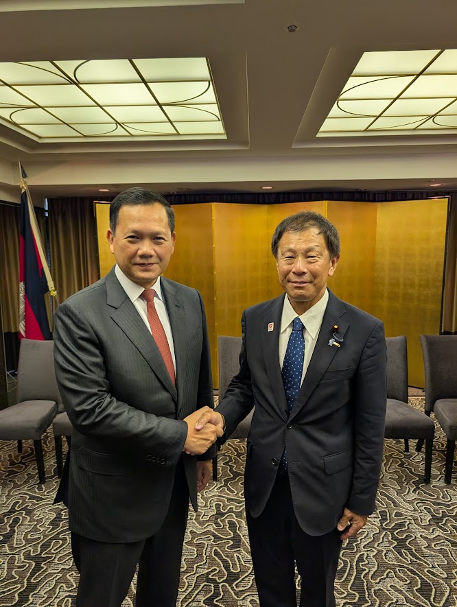 カンボジア王国よりフン・マネット首相が来日され、朝食意見交換会が行われました。