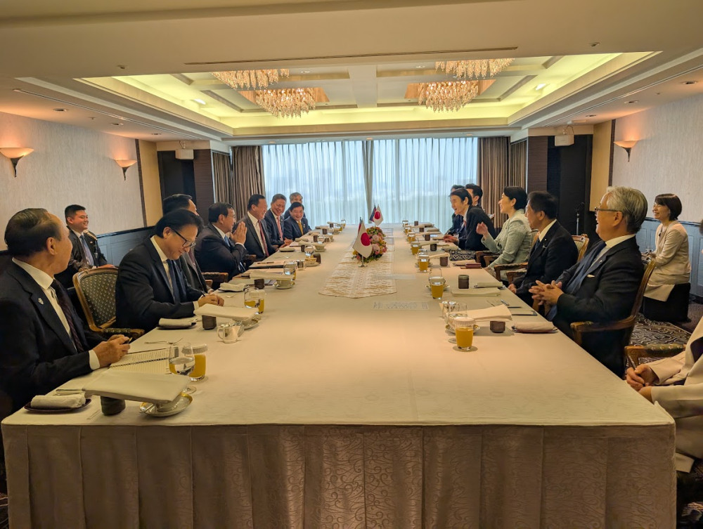 カンボジア王国よりフン・マネット首相が来日され、朝食意見交換会が行われました。