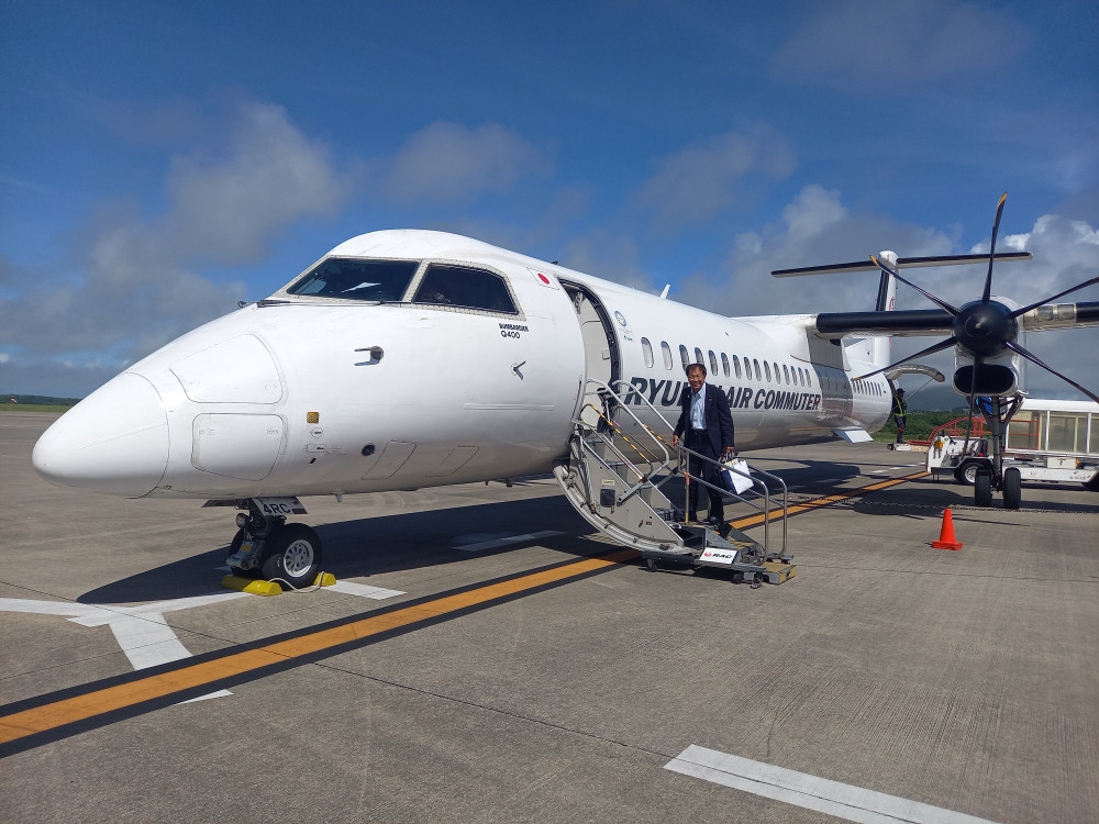 ①陸上自衛隊石垣・与那国駐屯地を視察