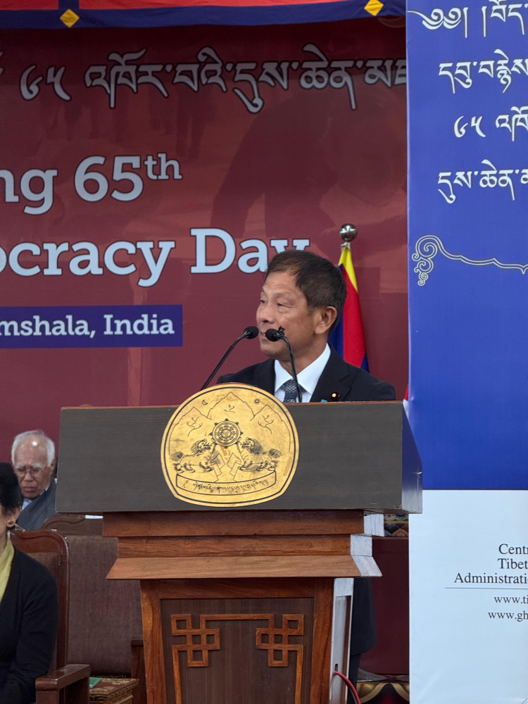 第65回チベット民主化記念式典に出席し、日本チベット国会議員連盟を代表してスピーチいたしました。