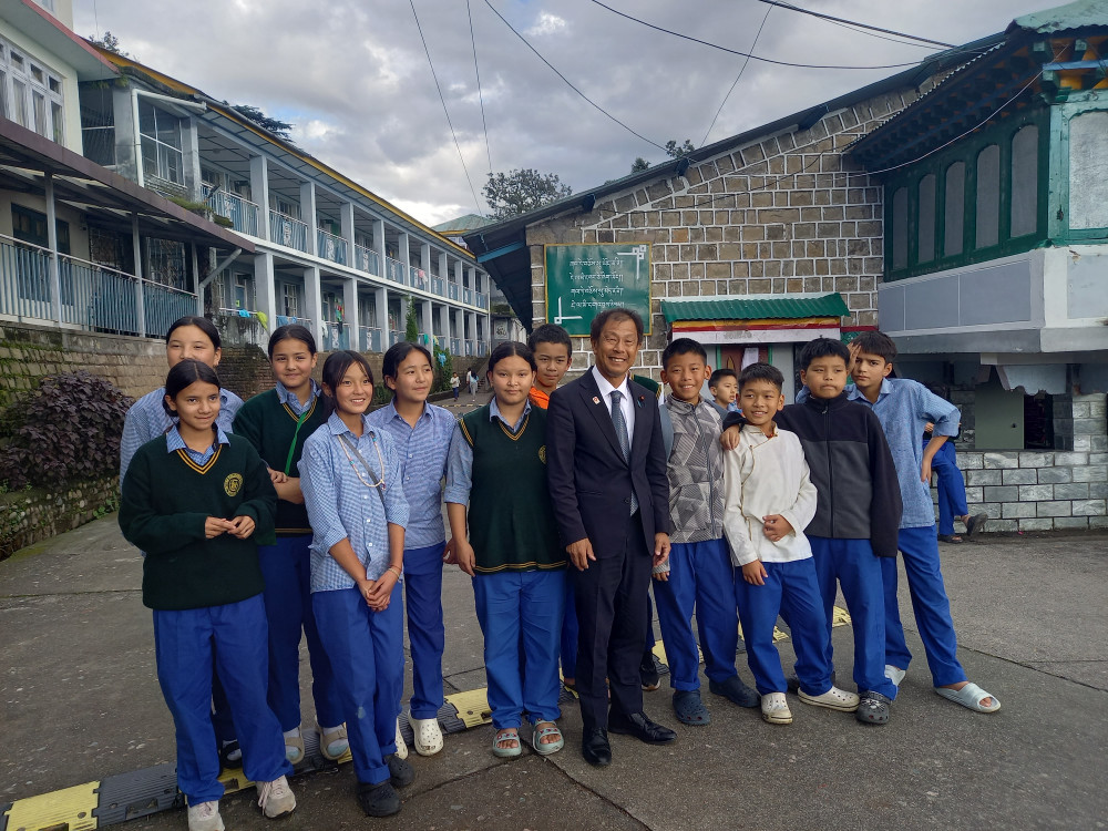 チベットこども村(TCV)を訪問し、視察いたしました。