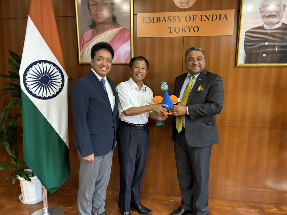 インド大使館にて、シビ・ジョージ大使の帰国に際して、ご挨拶いたしました。