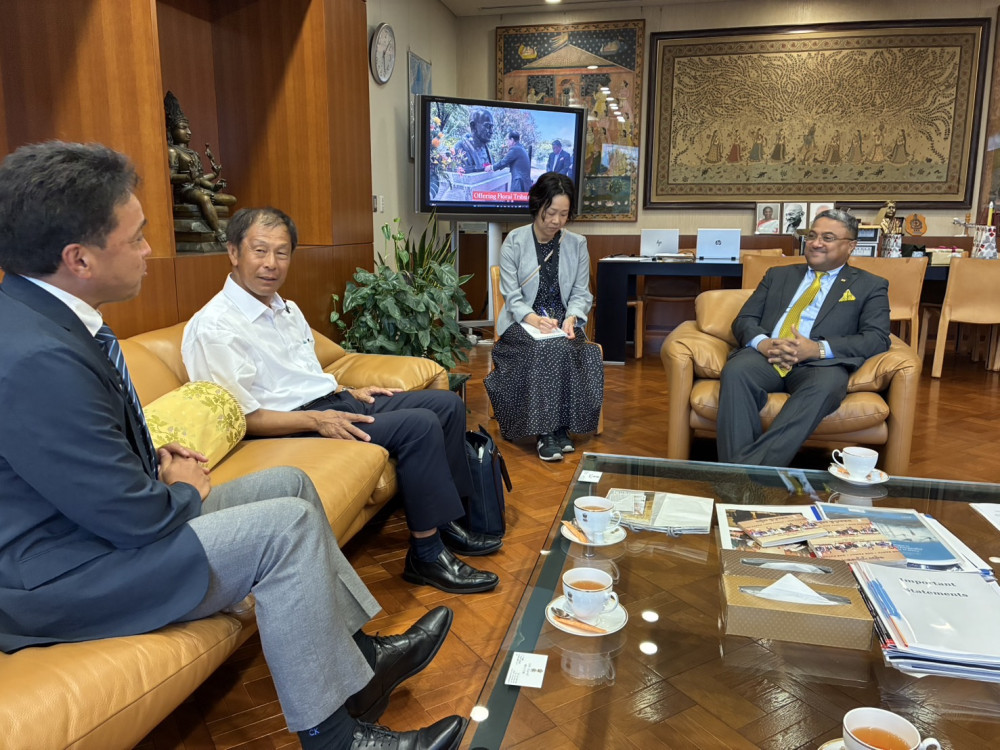インド大使館にて、シビ・ジョージ大使の帰国に際して、ご挨拶いたしました。