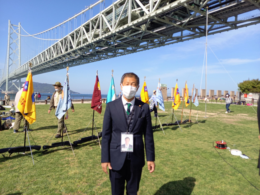 4月17日(日)ボーイスカウトの大会にて。